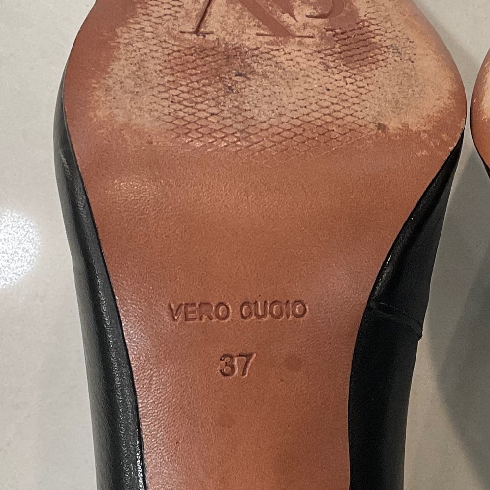 ATP ATELIER PIETRINI Italy Heels Black Green Size 37 - Picture 7 of 14